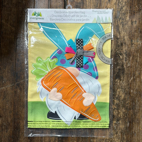 Gnome Bunny Garden Flag