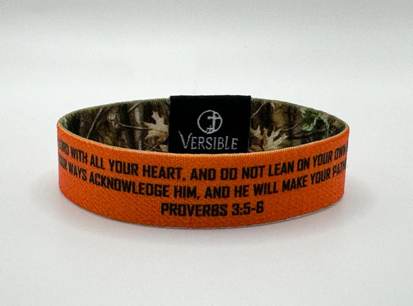 Versible Bracelet - Forest Camo - Proverbs 3:5-6