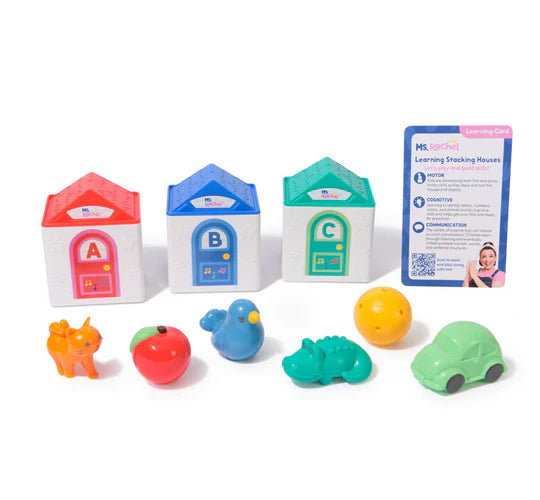 MS. Rachel Learning Stacking Houses
