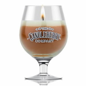 Light Beer Glass Candle