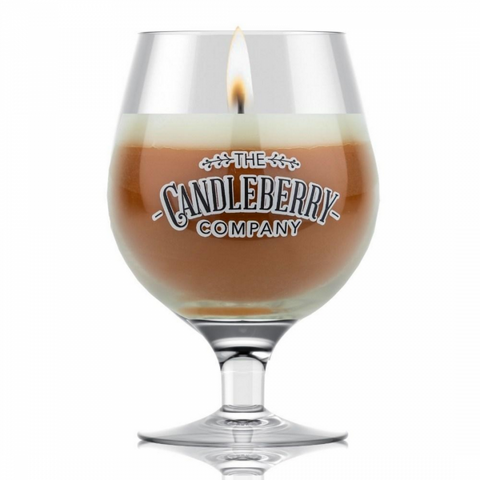 Light Beer Glass Candle