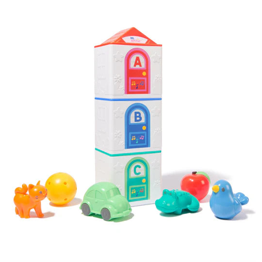 MS. Rachel Learning Stacking Houses