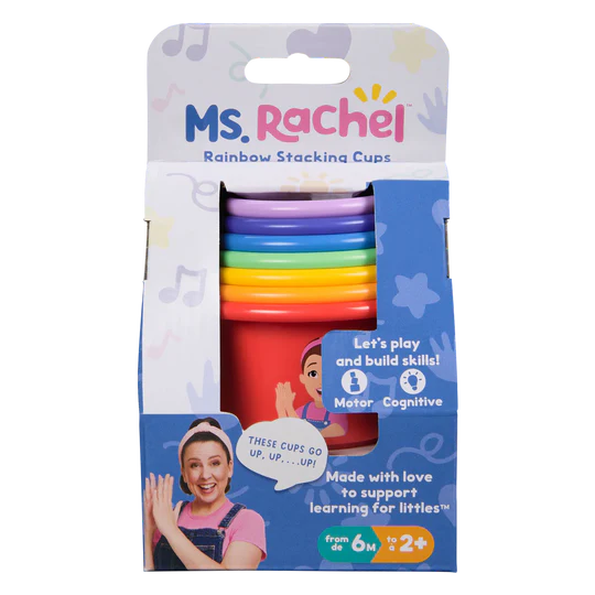 Ms. Rachel Rainbow Stacking Cups
