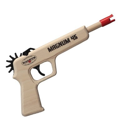 Wooden Magnum 45 Pistol Rubber Band Gun