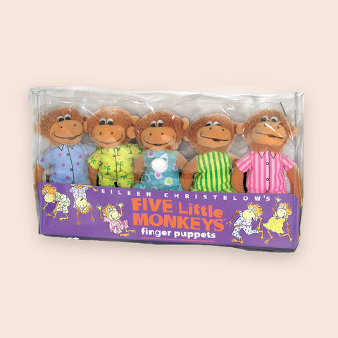 Five Little Monkeys Finger Puppets Playset