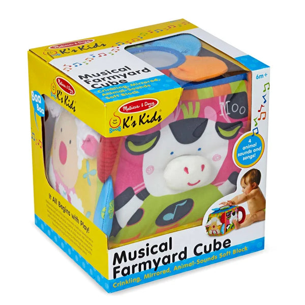 Melissa & Doug K's Kids Musical Farmyard Cube
