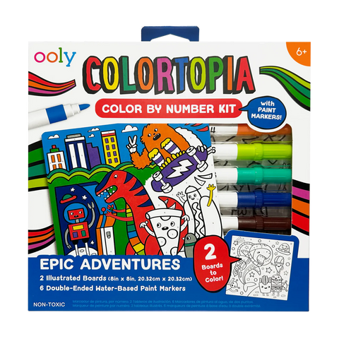 Epic Adventures Colortopia Color By Number Kit