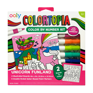 Unicorn Funland Colortopia Color By Number Kit