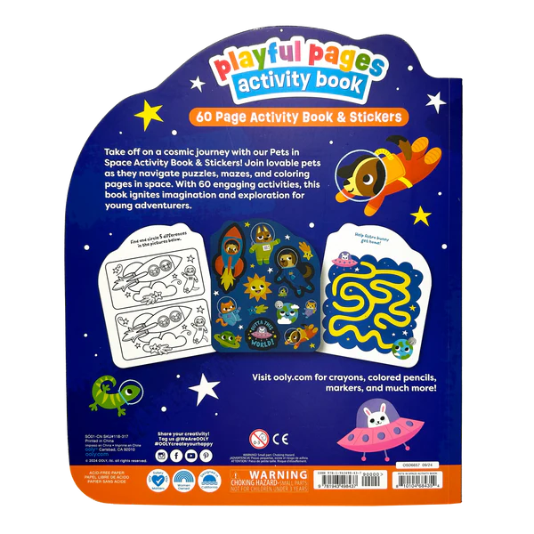 Pets in Space Playful Pages Activity Book