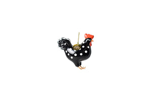Polka Dot Chicken Ornament