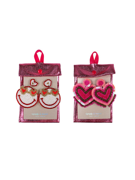 Valentine Heart Statement Earrings