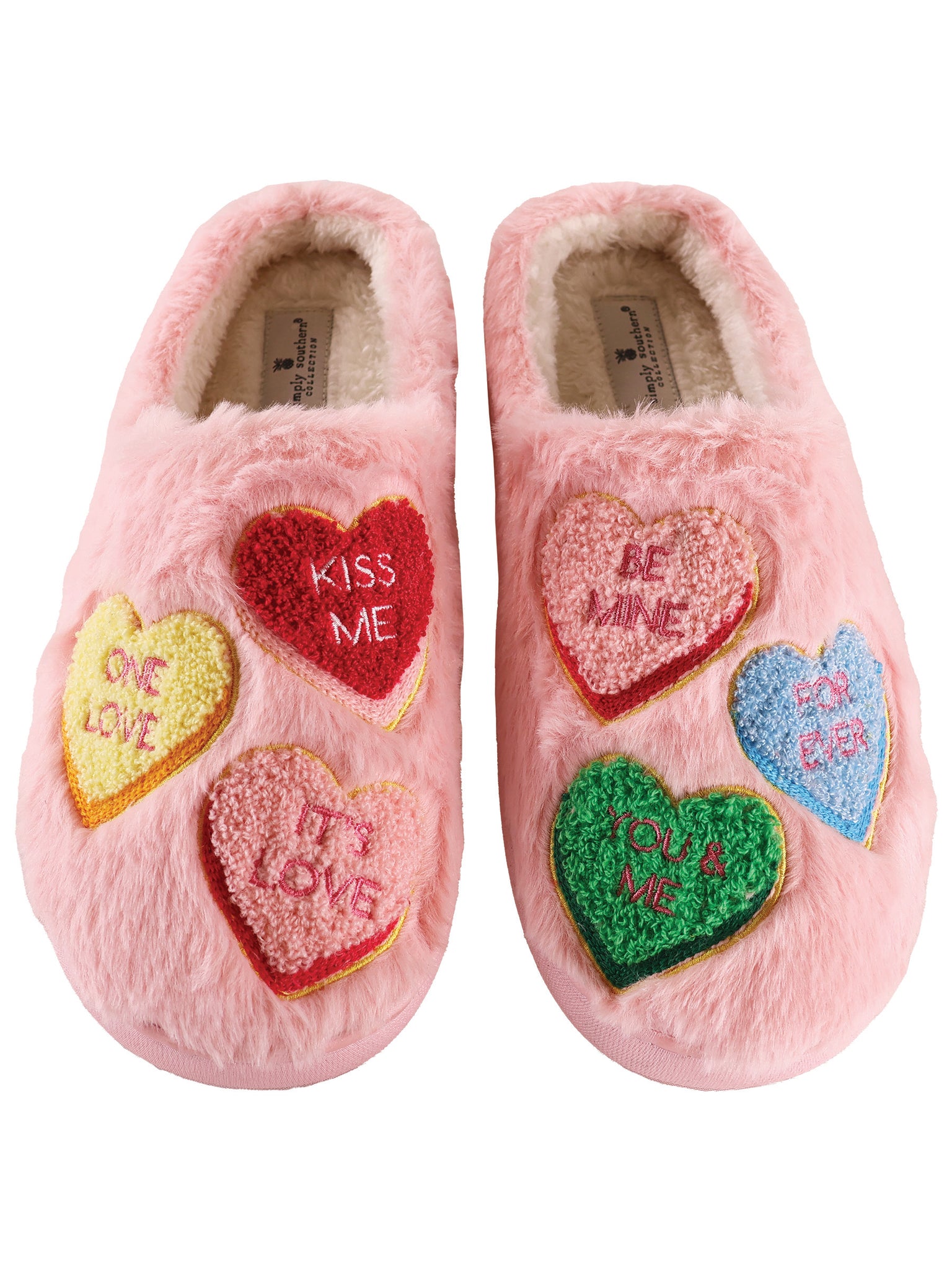 Simply Southern Valentine Slippers - Candy