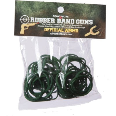 Green Short Pistol Rubber Bands - 1 oz Bag