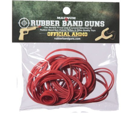 Red Medium Pistol Rubber Bands