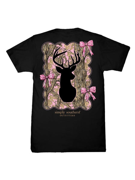 Pink Bow Camo Deer SS Tee