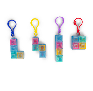 Glitter Fidget Keyboard Keychain