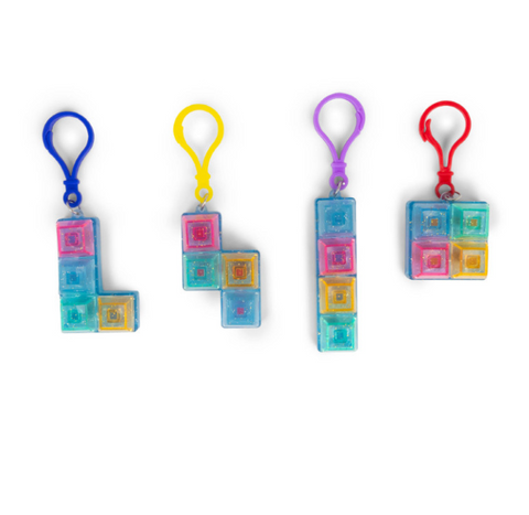 Glitter Fidget Keyboard Keychain