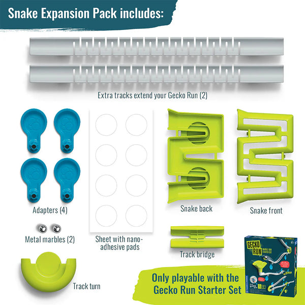 Gecko Run: Marble Run Snake Expansion Pack