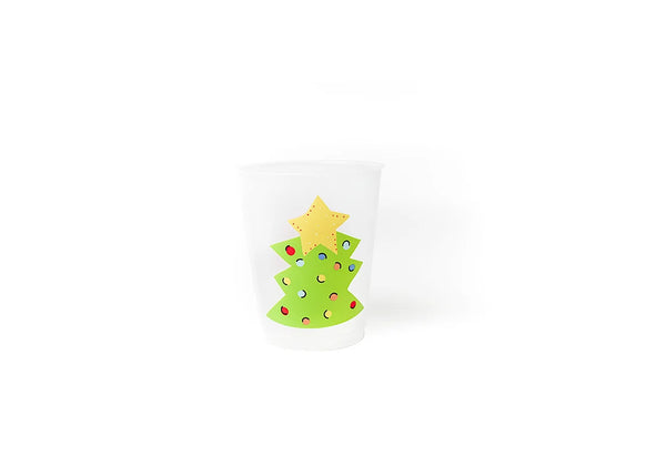 Tree Frosted Cups - Set of 10