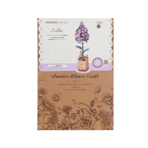 Wooden Bloom Puzzle: Lilac