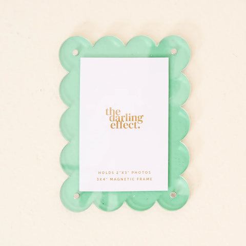 Mint Green Mini Acrylic Picture Frame Magnet