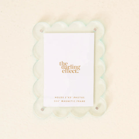 Pale Blue Mini Acrylic Picture Frame Magnet