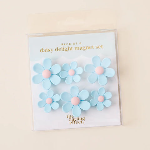 Daisy Delight Magnet Set - Blue