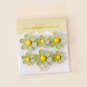 Daisy Delight Magnet Set - Green