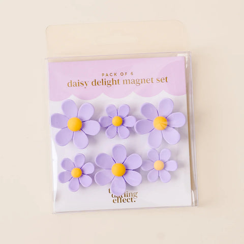 Daisy Delight Magnet Set - Lilac