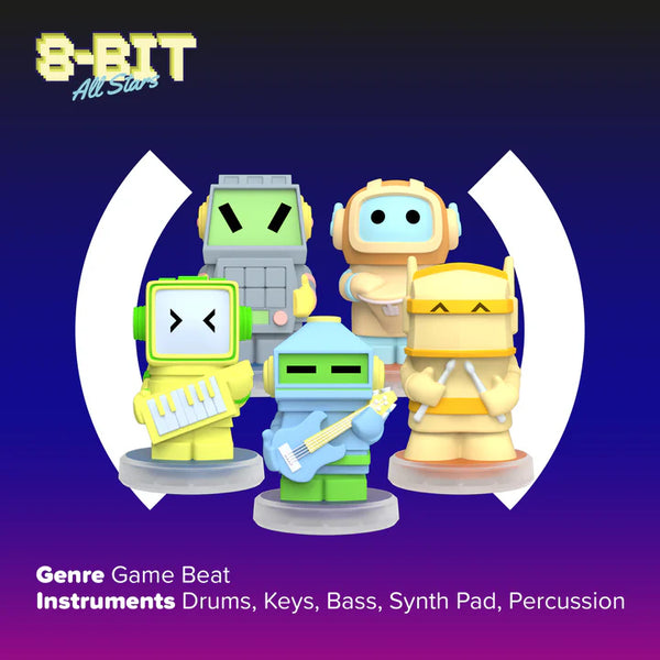 8 Bit All Stars: 5 Figurines Game Music Band