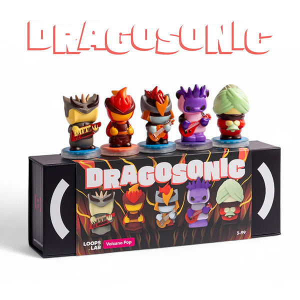 Dragosonic: 5 Figurine Volcano Pop Band