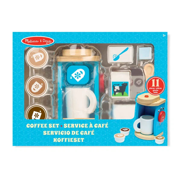 Melissa & Doug Wooden Brew & Serve Coffee Set