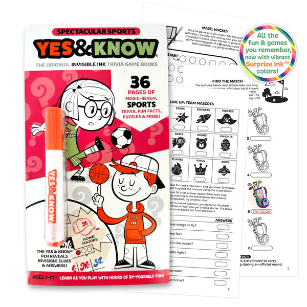 Yes & Know Play and Learn Books - Sports
