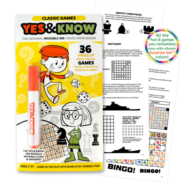 Yes & Know Play and Learn Books - Classic Games