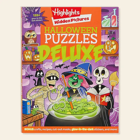 Highlights Hidden Pictures Halloween Puzzle Deluxe Book