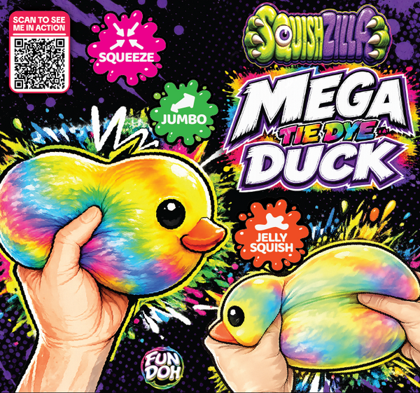 Fun Doh MEGA 5" Squishy Tie Dye Duck