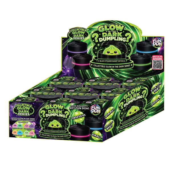 Fun Doh Glow In the Dark Mystery Dumpling - Black Basket