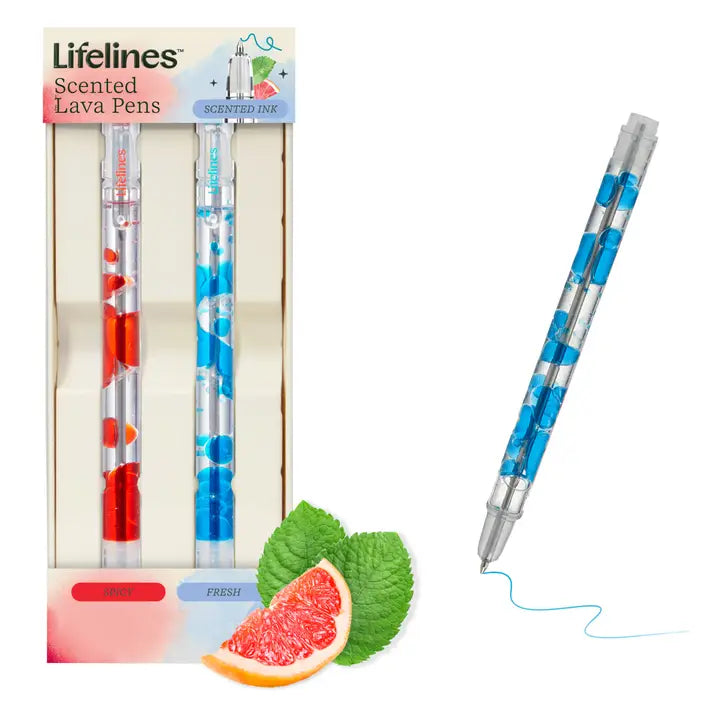 Lifelines Scented Lava Pens - Blue & Red