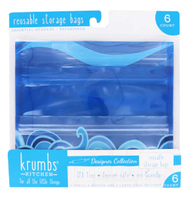 Reusable Storage Bags - 6 pack
