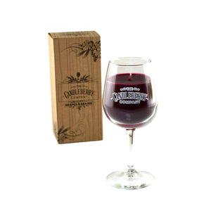 Blackberry Wine Glass Candle