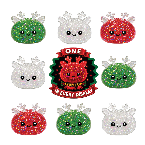 Fun Doh Christmas Mystery Reindeer Dumpling Squishy Toy