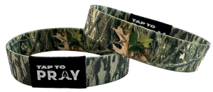 Forest Camo Tap to Pray Wristband