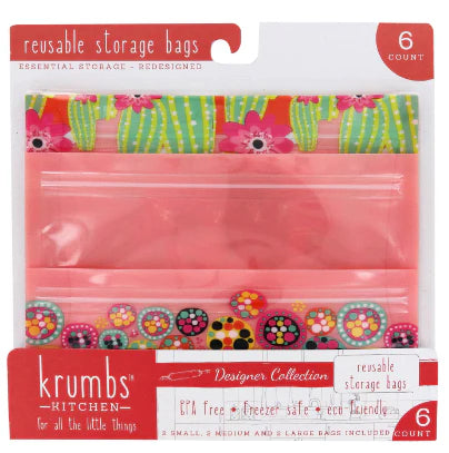 Reusable Storage Bags - 6 pack