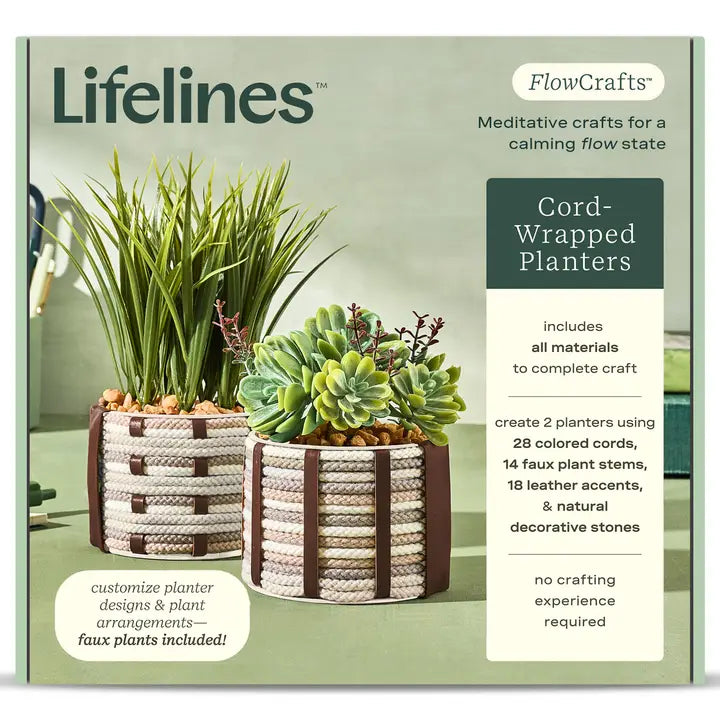 Lifelines FlowCrafts Cord-Wrapped Planter