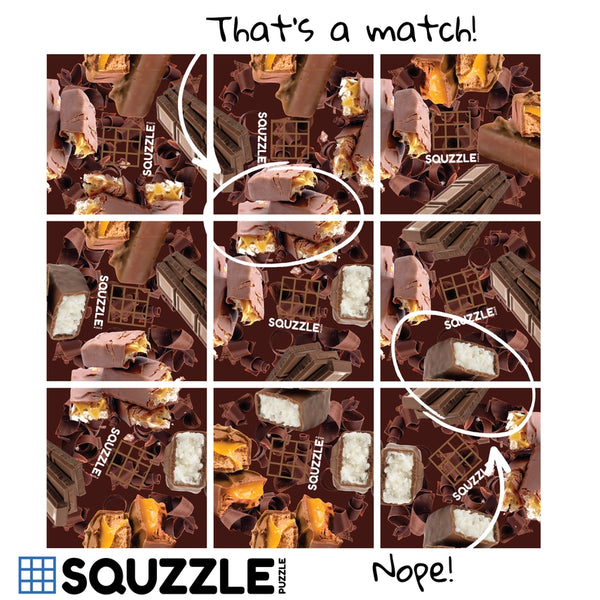 Chocolate Bars Squzzle Puzzle