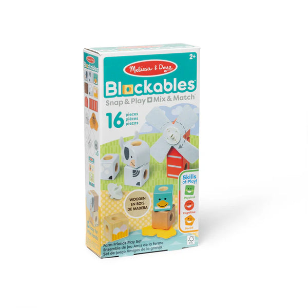 Melissa & Doug Blockables Play Set - Farm Friends