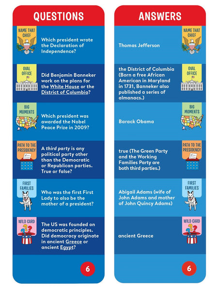 Brain Quest Presidents Smart Cards