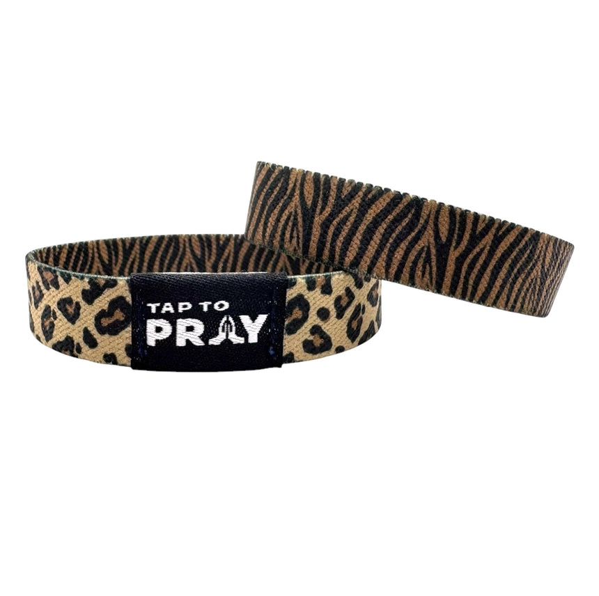 Safari Leopard Tap to Pray Wristband