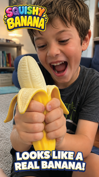 Fun Doh Squishy Banana Stress Relief Toy