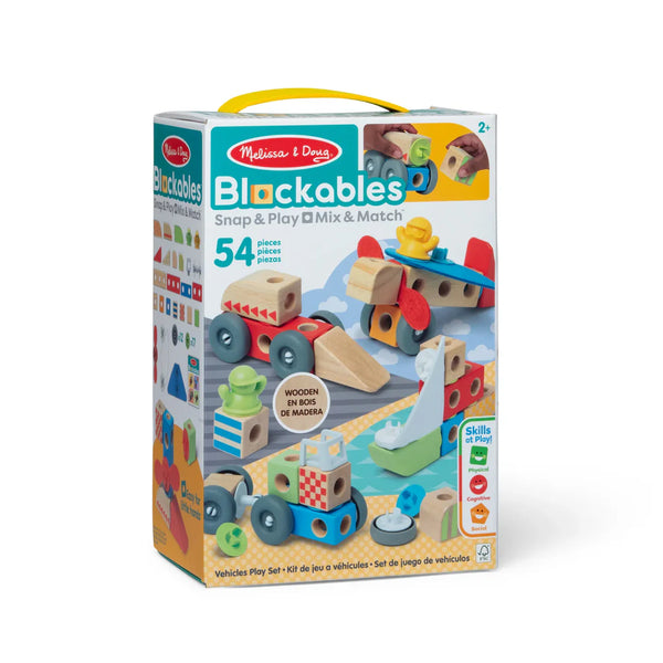 Melissa & Doug Blockables Play Set - Vehicles
